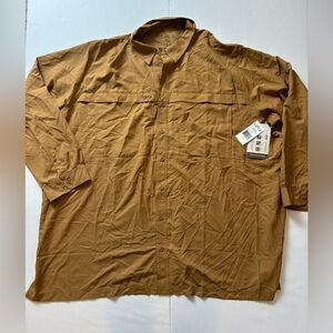 New Game Guard Shirt Mens 5XL Outdoor Pockets Hunting Fishing Vented Casual